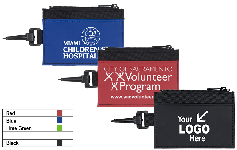ID Holder with Zipper Wallet and Plastic Carabiner ID Holder with Zipper Wallet and Plastic Carabiner